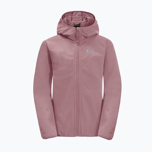 Dětská softshellová bunda Jack Wolfskin Solyd růžová 1609821