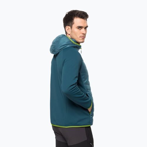 Pánská hybridní bunda Jack Wolfskin Routeburn Pro Hybrid modrá 1710511