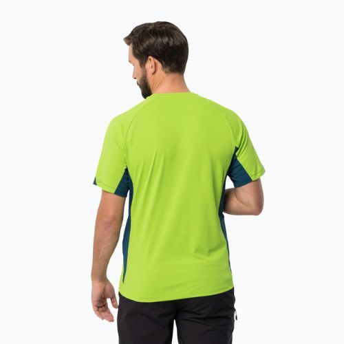 Pánské trekingové tričko  Jack Wolfskin Narrows Flesh Green 1807353