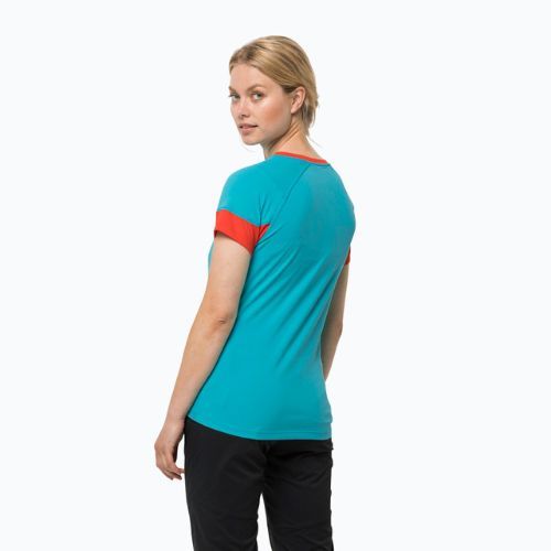 Dámské trekingové tričko Jack Wolfskin Narrows modré 1807363