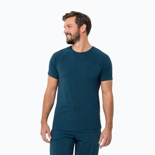 Pánské trekingové tričko Jack Wolfskin Prelight Pro tmavě modré 1809251