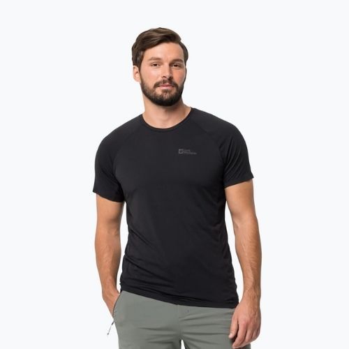 Pánské trekingové tričko Jack Wolfskin Prelight Pro černé 1809251