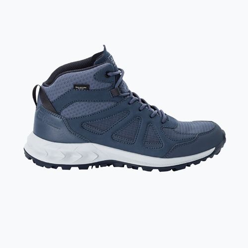 Dámské vysoké trekingové boty Jack Wolfskin Woodland 2 Texapore Mid tmvě modré 4051331