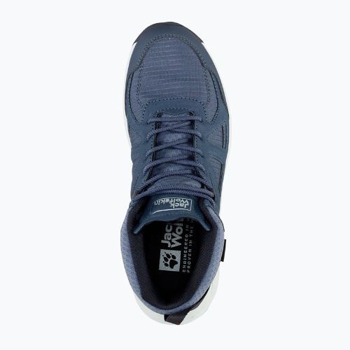Dámské vysoké trekingové boty Jack Wolfskin Woodland 2 Texapore Mid tmvě modré 4051331