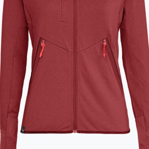 Salewa dámská fleecová mikina Agner Hybrid PL/DST FZ Hoody tmavě červená 00-0000027372