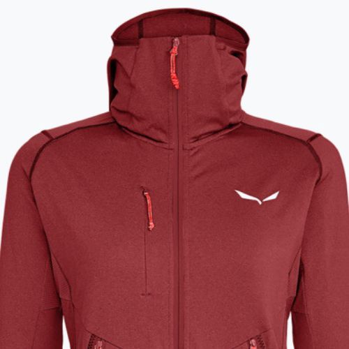 Salewa dámská fleecová mikina Agner Hybrid PL/DST FZ Hoody tmavě červená 00-0000027372