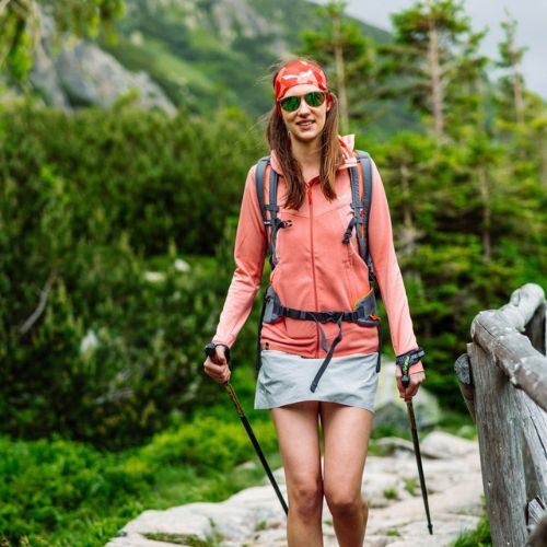 Salewa Puez Hybrid PL FZ Hoody dámská fleecová mikina světle růžová 00-0000027389