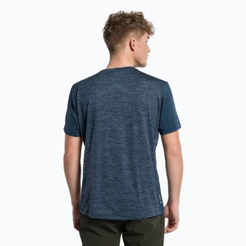 Pánské trekové tričko Salewa Puez Hybrid 2 Dry navy blazer melange 27397