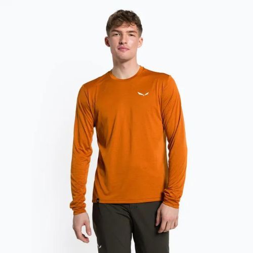 Salewa pánské trekové tričko Puez Melange Dry orange 27453