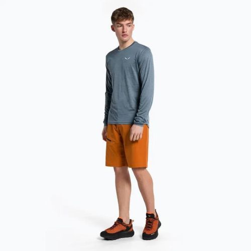 Pánské trekové tričko Salewa Puez Melange Dry java blue melange 27453