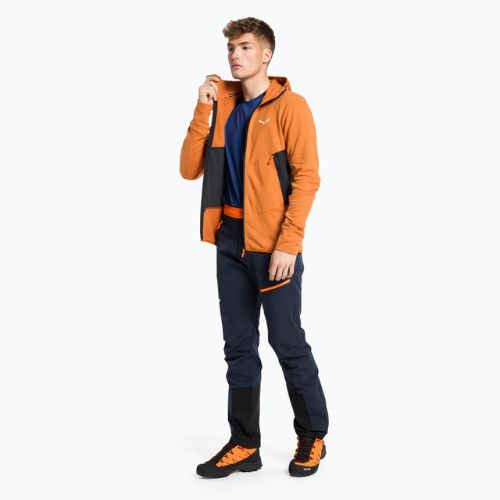 Salewa pánská trekingová mikina Lavaredo Hemp Hooded orange 00-0000028237