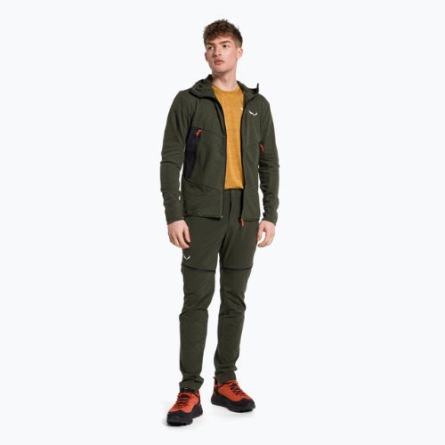 Salewa pánská trekingová mikina Lavaredo Hemp Hooded green 00-0000028237