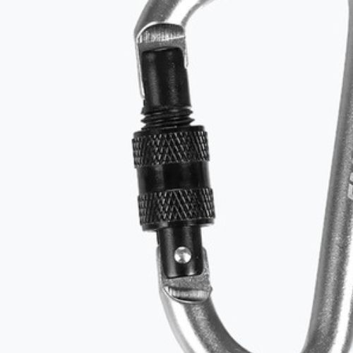 Salewa D-Shape Carbiner se šroubem stříbrná 00-0000034102