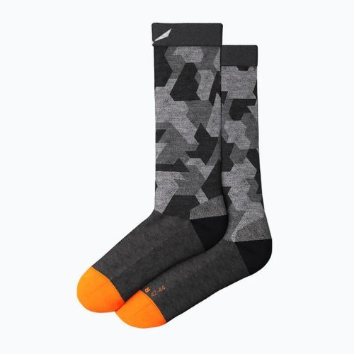 Pánské trekové ponožky Salewa Pedroc Camo AM Crew black-grey 00-0000069039
