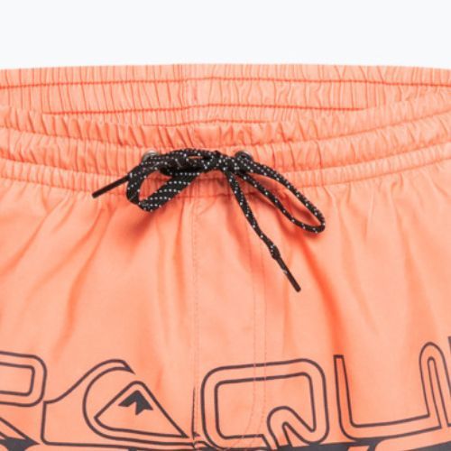 Pánské plavecké šortky Quiksilver Everyday Wordblock Volley 17" oranžové EQYJV04005-MHV6