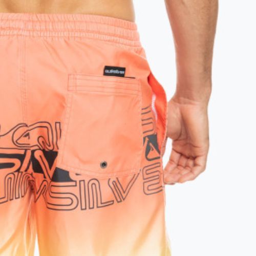 Pánské plavecké šortky Quiksilver Everyday Wordblock Volley 17" oranžové EQYJV04005-MHV6