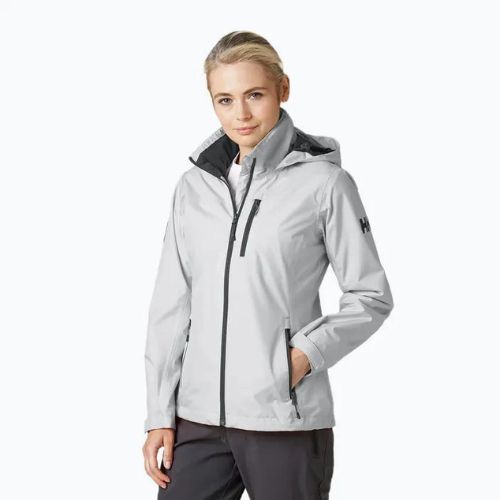 Dámská bunda Helly Hansen Crew Hooded Midlayer šedá 33891_853