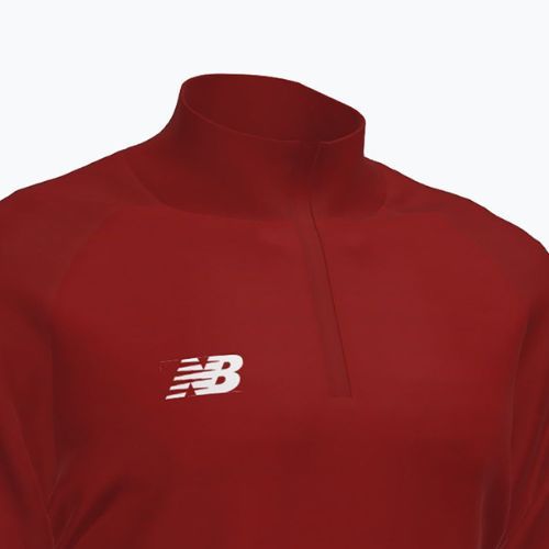 Dětská fotbalová mikina New Balance Training 1/4 Zip Knitted bordó NBEJT9035