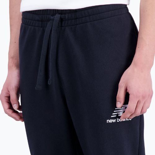 Pánské trekingové kalhoty New Balance Essentials Stacked Logo French černé NBMP31539BK