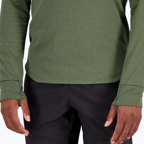 Pánské tričko New Balance Top NB Heat Grid Half Zip šedé NBMT23252DO1