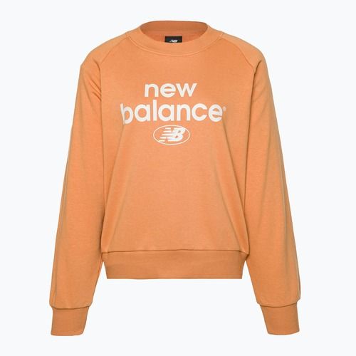 Dámská sportovní mikina New Balance Essentials Reimagined Archive French Terry Crewneck hnědá NBWT31508