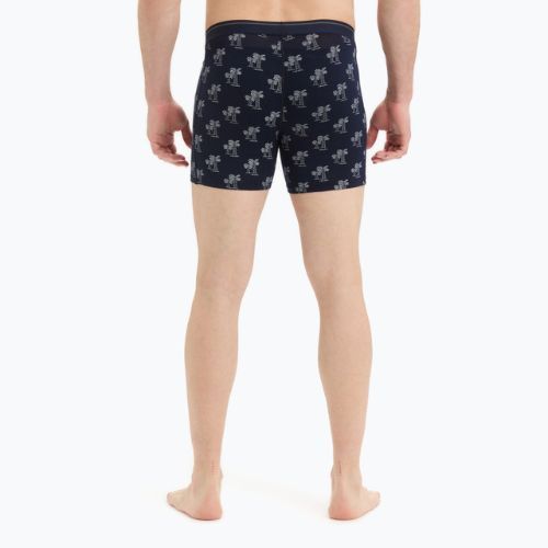 Pánské termální boxerky Icebreaker Anatomica navy blue 103029