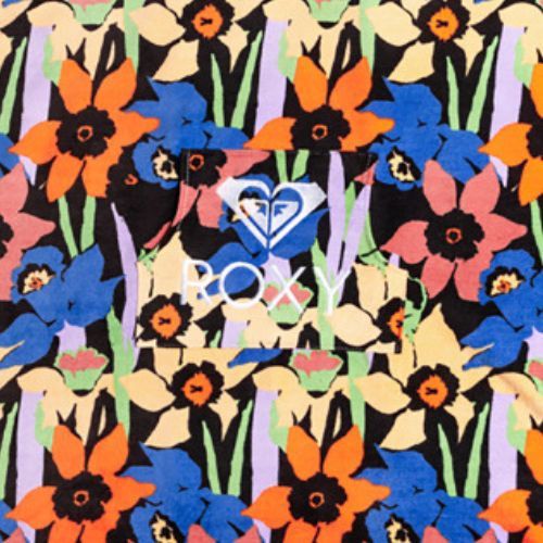 Dámská ponča ROXY Stay Magical Printed 2021 anthracite flower jammin