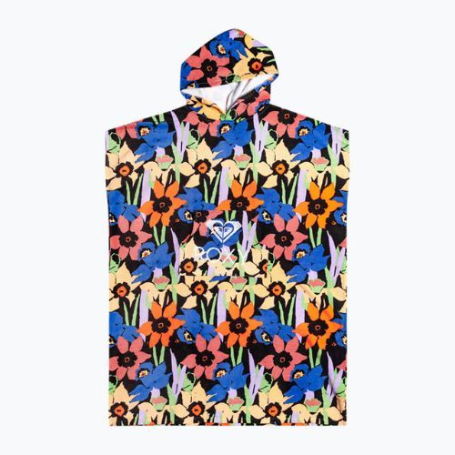 Dámská ponča ROXY Stay Magical Printed 2021 anthracite flower jammin