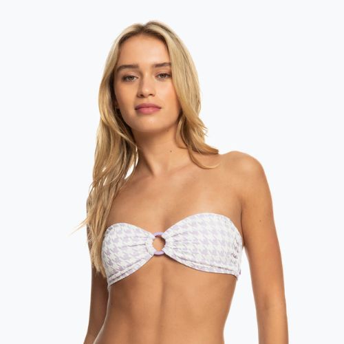 Horní díl plavek ROXY Check It Bandeau 2021 purple rose