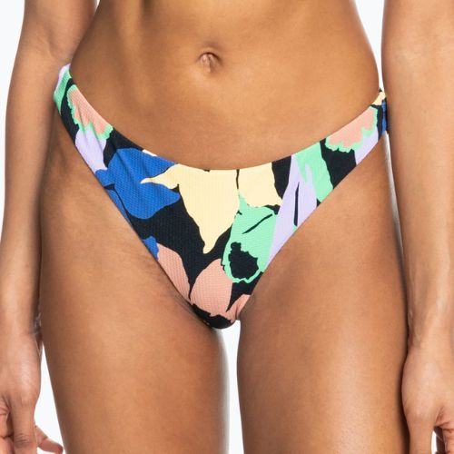 Spodní díl plavek ROXY Color Jam Cheeky 2021 anthracite flower jammin