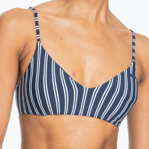 Horní díl plavek ROXY Into The Sun Athletic Triangle 2021 mood indigo novela stripe vert