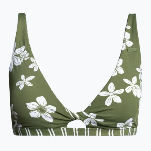 Horní díl plavek ROXY Retro Revo Twist Bra 2021 loden green surfrider spirit s