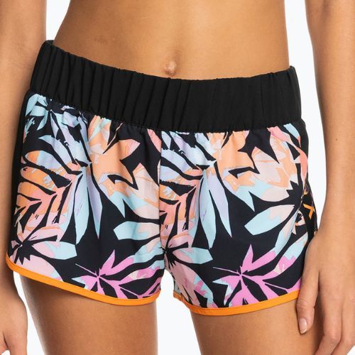 Dámské plavecké šortky ROXY Active 2021 anthracite zebra jungle