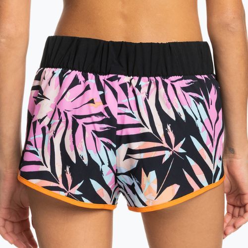 Dámské plavecké šortky ROXY Active 2021 anthracite zebra jungle