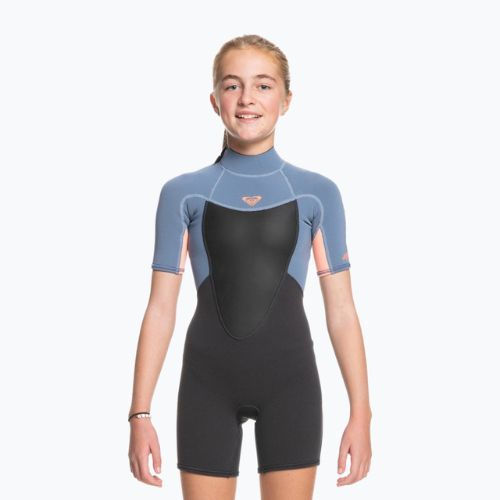 Dětský neopren   ROXY 2/2 Prologue Girl BZ SS SP FL cloud black/powderdgrey/sunglow