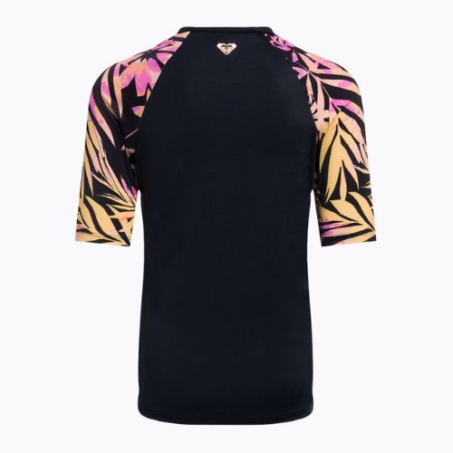 Dětské plavecké tričko ROXY Active Joy Lycra 2021 anthracite zebra jungle girl