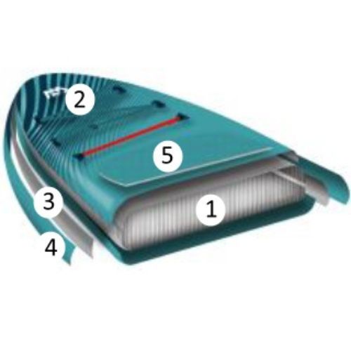 Aqua Marina Vibrant Youth 8'0" žluté SUP prkno BT-19VIP