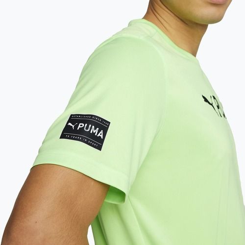 Pánské tréninkové tričko PUMA Fit Logo Cf Graphic green 523098 34