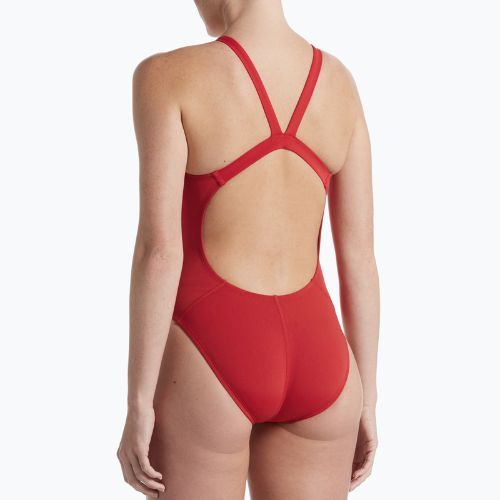 Nike Hydrastrong Solid Fastback dámské jednodílné plavky červené NESSA001-614