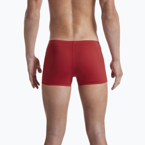 Pánské plavecké boxerky Nike Hydrastrong Solid Square Leg červené NESSA002-614