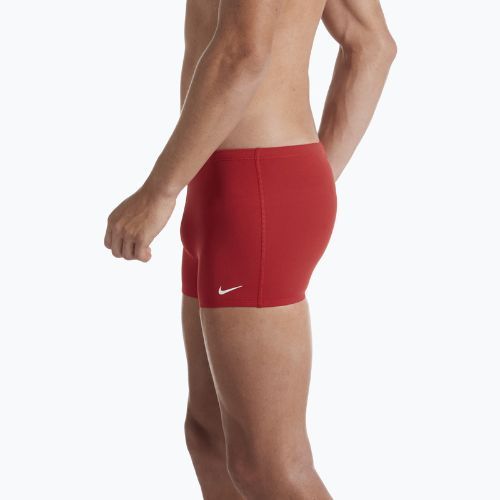 Pánské plavecké boxerky Nike Hydrastrong Solid Square Leg červené NESSA002-614