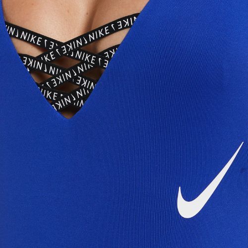 Nike Sneakerkini U-Back dámské jednodílné plavky modré NESSC254-418