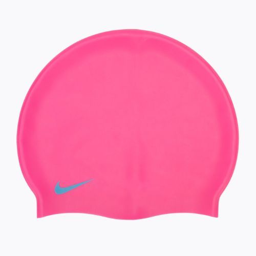 Dětská plavecká čepice Nike Solid Silicone růžová TESS0106-670