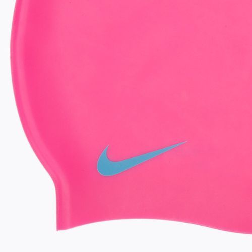 Dětská plavecká čepice Nike Solid Silicone růžová TESS0106-670