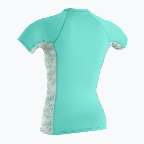 O'Neill Dámské plavecké tričko s bočním potiskem Rash Guard Turquoise 5405S