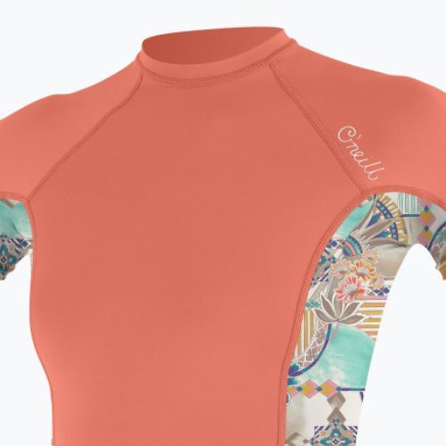 Dámské plavecké tričko O'Neill Side Print Rash Guard orange 5405S