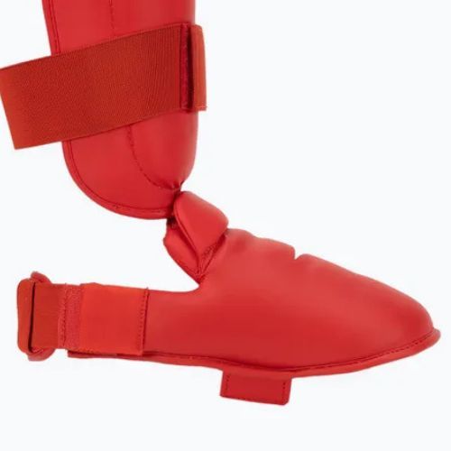 Mizuno Instep červené polstrované chrániče holeně a chodidla 23EHA10062