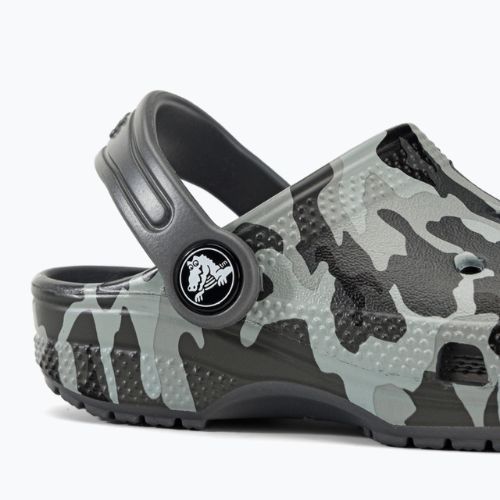 Crocs Classic Camo Clog T grey dětské žabky 207593-097