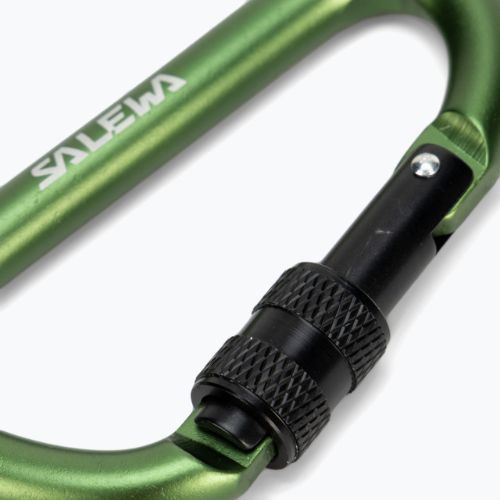 Salewa D-Shape Carbiner se šroubem zelená 00-0000034102