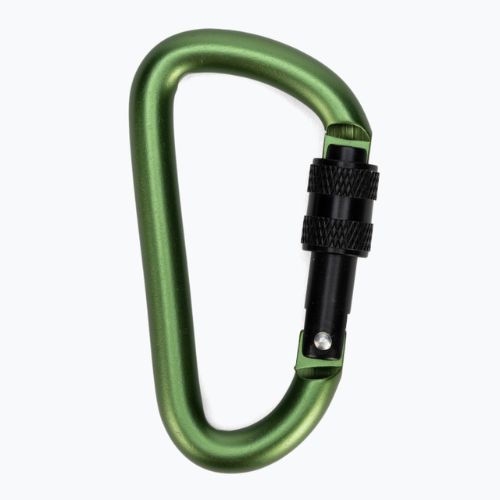 Salewa D-Shape Carbiner se šroubem zelená 00-0000034102
